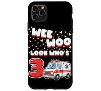 Carcasa para iPhone 11 Pro MAX Wee Woo Look Who Is 3 Years Old Ambulancia 3er Cumpleaños