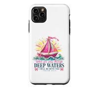 Carcasa para iPhone 11 Pro MAX When You Pass Through Deep Waters Isaías 43:2 Versículo de la Biblia