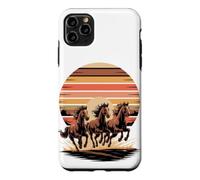Carcasa para iPhone 11 Pro MAX Wild Horses Running Free Equestrian Horse Lover