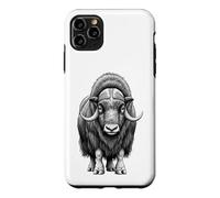 Carcasa para iPhone 11 Pro MAX Wild Musk Buey Amante Ártico Vida Silvestre Naturaleza Arte