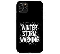Carcasa para iPhone 11 Pro MAX Winter Storm Warning Alerta de meteorólogo meteorológico -