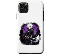 Carcasa para iPhone 11 Pro MAX Wolf Anime Girl Katana Tactical Dark Animecore Art