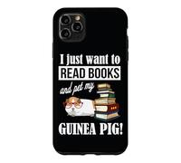 Carcasa para iPhone 11 Pro MAX Womens I Just Want To Read Books & Pet My Guinea Pig Lover