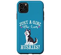 Carcasa para iPhone 11 Pro MAX Womens Just A Girl Who Loves Siberian Husky Dog Lover