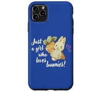 Carcasa para iPhone 11 Pro MAX Womens Kids Chibi Just A Girl Who Loves Bunnies Bunny Lover