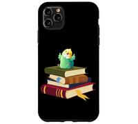 Carcasa para iPhone 11 Pro MAX Womens Kids Girls Reading Books Happy Parakeet Lover