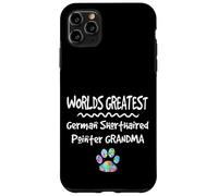 Carcasa para iPhone 11 Pro MAX Worlds Greatest German Puntero de Pelo Corto Abuela Perro Pata