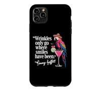 Carcasa para iPhone 11 Pro MAX Wrinkles Only Go Where Smiles Have Been Cute Parrot Mexican
