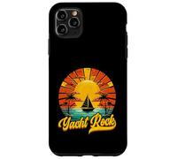 Carcasa para iPhone 11 Pro MAX Yacht Rock 70s 80s Navegación Vintage Atardecer Palm Beach