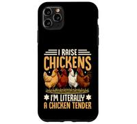 Carcasa para iPhone 11 Pro MAX Yo crío Pollos, Soy Literalmente un Pollo tierno y Divertido Juego de Palabras