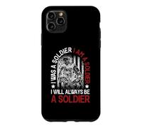Carcasa para iPhone 11 Pro MAX Yo era un Soldado Soy un Soldado Siempre seré un Soldado EE.UU