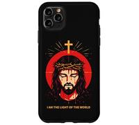 Carcasa para iPhone 11 Pro MAX Yo Soy La Luz del Mundo Juan 8:12 Jesús Versículo Bíblico Arte