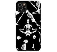 Carcasa para iPhone 11 Pro MAX Yoga Esqueletos Huesos anatomía cráneo Espeluznante macabro siniestro