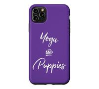 Carcasa para iPhone 11 Pro MAX Yoga & Puppies Namastay Home with Dog Doing Yoga Lovers Yogi