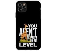 Carcasa para iPhone 11 Pro MAX You Arent Even On My Level Funny Tall Giraffe Juego de Palabras sarcástico