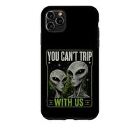 Carcasa para iPhone 11 Pro MAX You Can't Trip with Us Funny Alien Retro Vintage UFO Graphic