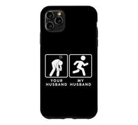 Carcasa para iPhone 11 Pro MAX Your Husband vs. My Hubby - Funny Marathon Running Design