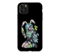 Carcasa para iPhone 11 Pro MAX Zombie Goth Bunny Esqueleto Chica EMO Kawaii Goth Chica