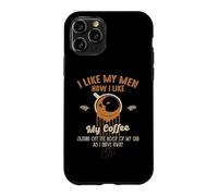 Carcasa para iPhone 11 Pro Me Gusta mis Hombres cómo me Gusta mi café deslizándose Fuera del Techo