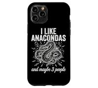 Carcasa para iPhone 11 Pro Me Gustan Las anacondas y Tal Vez 3 Personas Herping Zoo