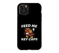 Carcasa para iPhone 11 Pro Mechanical Keyboard Feed Me Key Caps Retro Typist