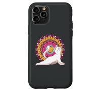Carcasa para iPhone 11 Pro Meditación de los Chakras del Yoga Mandala Cat Pilates Gato