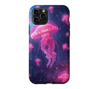 Carcasa para iPhone 11 Pro Medusa Galaxia Luminosa, Arte Cósmico Océano, Náutica