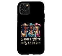 Carcasa para iPhone 11 Pro Melanin Cowgirls Ladies with Lassos African American Cowgirl