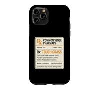 Carcasa para iPhone 11 Pro Meme Divertido de Touch Grass Prescription RX Go Outside Care