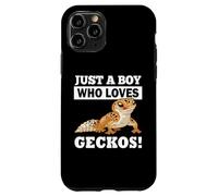 Carcasa para iPhone 11 Pro Mens Reptile Boy Who Loves Leopard Geckos Lover