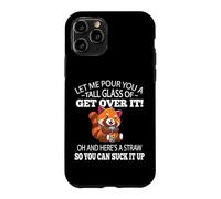 Carcasa para iPhone 11 Pro Mens Womens Kids Boys Girls Cute Get Over It Red Panda Lover