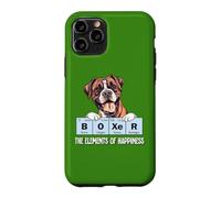 Carcasa para iPhone 11 Pro Mens Womens Kids Elements of Happiness Design Boxer Lover