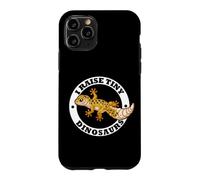 Carcasa para iPhone 11 Pro Mens Womens Kids I Raise Tiny Dinosaurs Leopard Gecko Lover