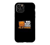Carcasa para iPhone 11 Pro Mente Corazón Estómago Lleno De Pan Frybread Divertidos Amantes De Pan