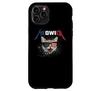 Carcasa para iPhone 11 Pro Meowica USA American Flag Cat Funny Patriotic 4th of July