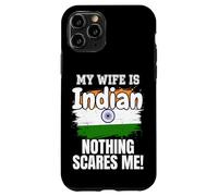 Carcasa para iPhone 11 Pro Mi Esposa es India Nada me Asusta