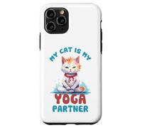 Carcasa para iPhone 11 Pro Mi Gato es mi compañero de Yoga Divertido