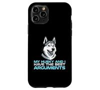 Carcasa para iPhone 11 Pro Mi Husky y yo Tenemos los Mejores argumentos dueño de Perro
