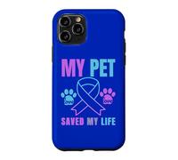 Carcasa para iPhone 11 Pro Mi Mascota salvó mi Vida Prevención del Suicidio Emocional Perro Gato