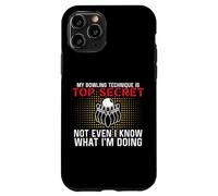 Carcasa para iPhone 11 Pro Mi técnica de Bolos es Top Secret Funny Bowling Bowler