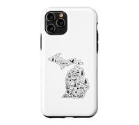 Carcasa para iPhone 11 Pro Michigan Camping Adventure UP & Lower Peninsula Outdoor