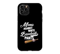 Carcasa para iPhone 11 Pro Moms Against White Baseball Pants - Baseball Season Mom