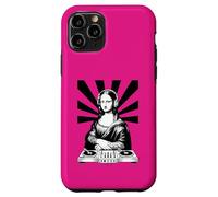 Carcasa para iPhone 11 Pro Mona Lisa DJ Auriculares Renacentista Arte Música Amante