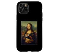 Carcasa para iPhone 11 Pro Mona Lisa Panda Rojo Arte Parodia Pintura Animal Divertido