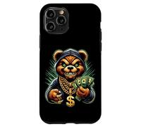 Carcasa para iPhone 11 Pro Money Calling Hip Hop Bear Teddy tee Gángster Rap Swag Dope