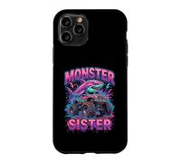 Carcasa para iPhone 11 Pro Monster Sister Shark Truck Funny Pink Sibling