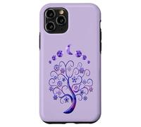 Carcasa para iPhone 11 Pro Moon Phases Tree Fases De La Luna Árbol De La Vida Rosa