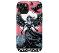 Carcasa para iPhone 11 Pro Morrigan Diosa de la Guerra y el Destino con Cuervos y alas