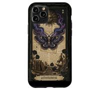 Carcasa para iPhone 11 Pro Moth Sun Dark Gothic Crescent Moon Skull