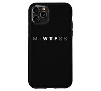 Carcasa para iPhone 11 Pro Mtwtfss WTF Días De La Semana De Humor para Adultos